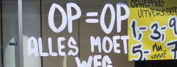 opheffingsuitverkoop