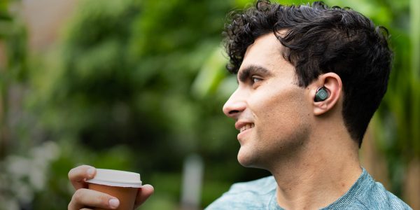 Guy with earbuds