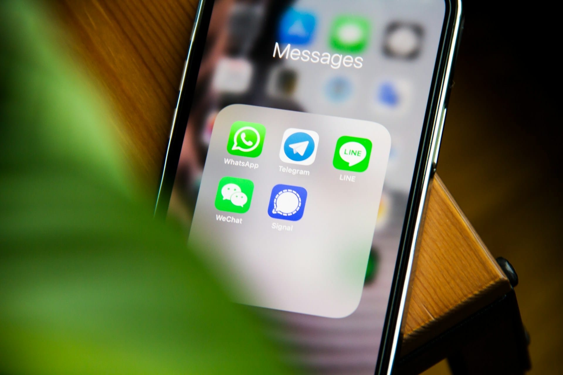 Messengers on a phone